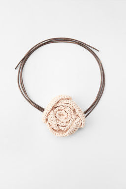 RAFFIA NECK FLOWER - Zara фото 4