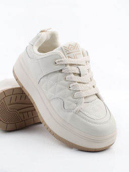 03-PDH336-1MILK Кроссовки демисезонные женские (натуральная кожа, нубук)