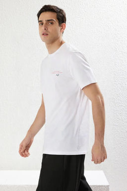TRENDYOL MAN Lacivert Oversize/Genis Kesim Cicek Bask?l? %100 Pamuklu Tok Kumas T-shirt TMNSS25TS00069 - Trendyolmilla фото 10