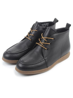 01-S77-98 BLACK Ботинки демисезонные женские (натуральная кожа, байка) - Фабричный китай фото 3