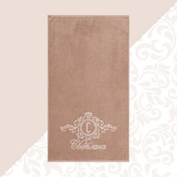 Полотенце именное махровое «Этель» Светлана 50×90 см, 100% хлопок, 420 г/м²