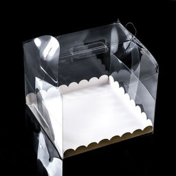 PVC Коробка для торта, прозрачная, 20×20×15 см