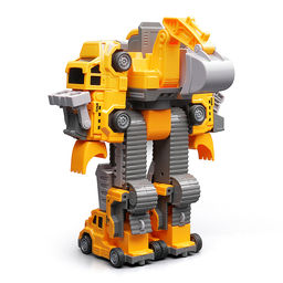 Робот трансформирующийся в дорожную технику, в коробке