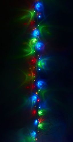 Электрогирлянда уличная Карнавал 100 разноцветных матовых LED огней, черный провод, 8 режимов мигания, 9,5 м - Holiday classics фото 2