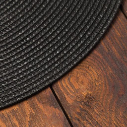 Салфетка сервировочная Доляна Классика, цв.черный, d 38 см  фото 2