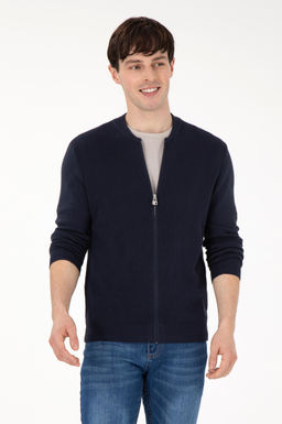 Мужской темно-синий базовый трикотажный кардиган Неожиданная скидка в корзине - U.s. polo assn фото 8