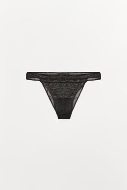 METALLIC THREAD NET BRIEFS - Zara фото 6