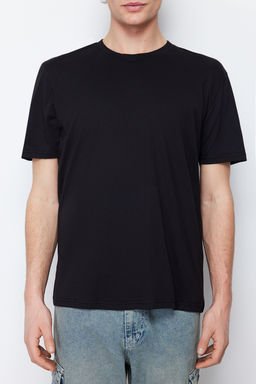 TRENDYOL MAN Siyah Basic %100 Pamuklu Regular/Normal Kesim Bisiklet Yaka T-Shirt TMNSS21TS0808 - Trendyolmilla фото 7