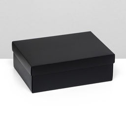 Цена за 5 шт. Коробка подарочная складная, упаковка, «Чёрная», 21×15×7 см