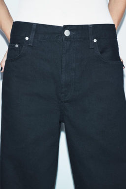 ZW COLLECTION LOOSE FIT MID-RISE JEANS - Zara фото 7