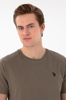 Erkek Regular Fit Bisiklet Yaka Vizon Basic Ti__rt Sepette S_rpriz _ndirim - U.s. polo assn фото 2