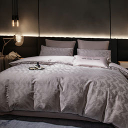 Комплект постельного белья Сатин-Жаккард Тессоро MT002 Евро 4 Наволочки