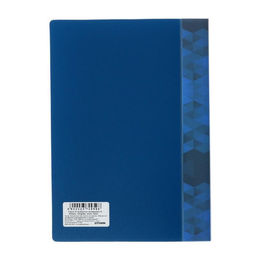 Набор папок А5, 20 вкладышей, Calligrata, карман на корешке, синие, 3 штуки  фото 4