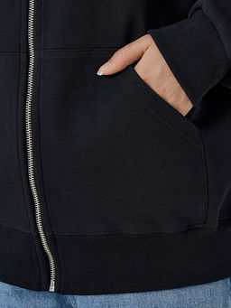Толстовка женская черная на молнии - Mark formelle фото 5