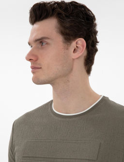 Haki Slim Fit Ti__rt - Pierre cardin фото 2