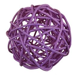 Blumentag BRF-5 Шар декоративный из ротанга d. 5 см 12 шт. №02 св. розовый  фото 4