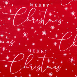 Цена за 1 шт. Набор ErichKrause Decor 4 листа упаковочной бумаги тишью Merry Christmas Red 50х70см