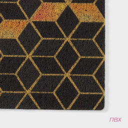 Коврик придверный Доляна «Бурлеск», грязезащитный, вырезной, 45×75 см