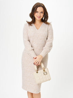 Платье Galean Style 952 персик рябь