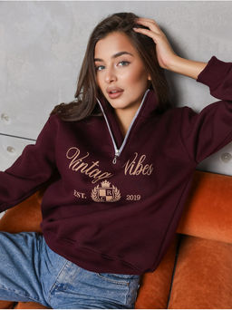 Свитшот Вайбс Серый Меланж Женский - София фото 20