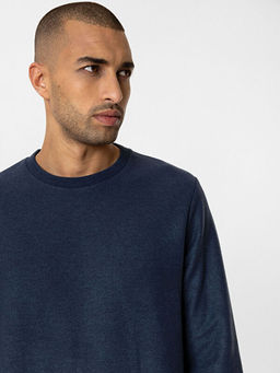 Bisiklet Yaka Uzun Kollu Erkek Sweatshirt