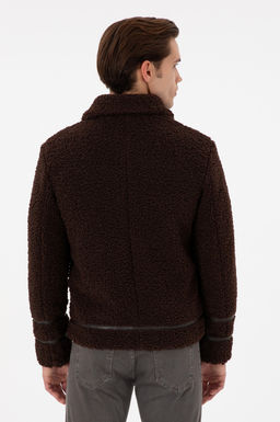 Мужская коричневая кожаная куртка Неожиданная скидка в корзине - U.s. polo assn фото 5