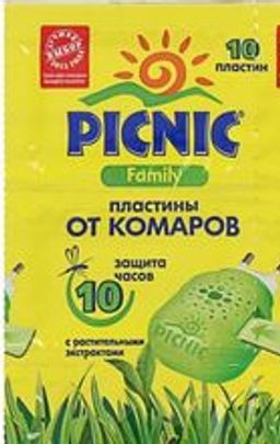 PICNIC FAMILY от комаров пластины (10шт)