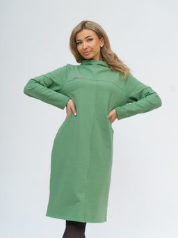 854 Платье "олива"