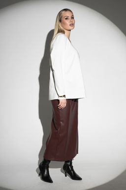 Лонгслив с V- образным вырезом