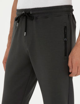 Gri Slim Fit Lastik Pa_al_ E_ofman Alt_