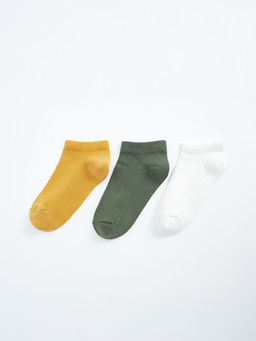 Basic K?z ?ocuk Patik ?orap 3l?