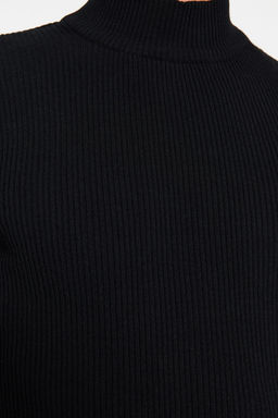 TRENDYOL MAN Siyah-Ekru Dar Kal?p Pamuklu Yar?m Bal?kc? Yaka Lastik Orgu 2li Paket Triko Kazak TMNAW22KZ1919 - Trendyolmilla фото 4