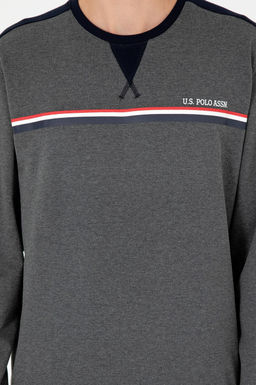 Мужской пижамный комплект антрацитового меланжевого цвета Неожиданная скидка в корзине - U.s. polo assn фото 5