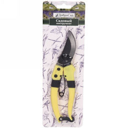 Цена за 3 шт. Секатор плоскостной 7" (18см) "Эконом" пластиковые ручки ДоброСад