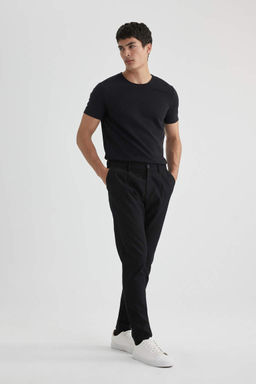 Облегающая футболка с круглым вырезом и короткими рукавами - Defacto фото 2