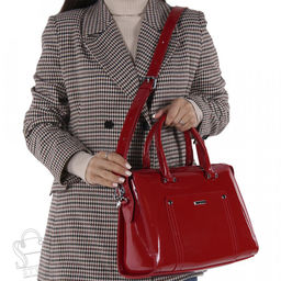 Сумка женская кожаная 9221-1 red Velina Fabbiano-Safenta в Новосибирске