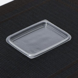 Цена за 1000 шт. Крышка для контейнера одноразовая «Южуралпак», КР-12, пластик, 11.1×8.5×0.8 см, прозрачная