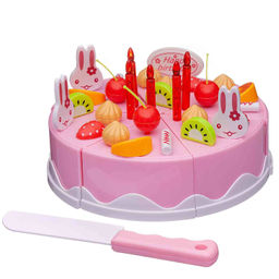 Игровой набор ABtoys Помогаю Маме Торт клубничный (розовый) с аксессуарами, 37 предметов  фото 2
