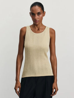 Майка из вискозы с люрексом / Zarina  фото 3