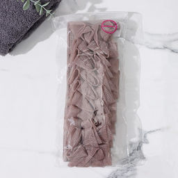 Мочалка для тела массажная Доляна Афродита, 707.5 см, коричневая  фото 5