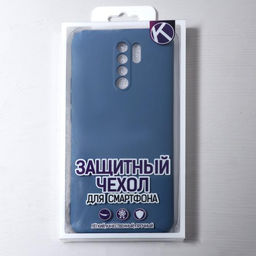 Чехол Krutoff для Xiaomi Redmi 9, матовый, синий