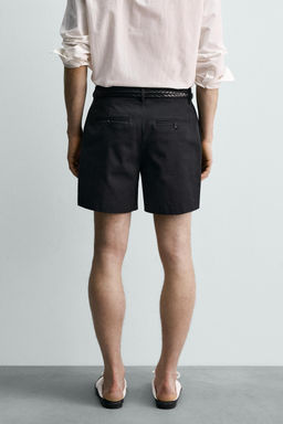 BERMUDA CORTA PLIEGUES AARON LEVINE X ZARA / Negro