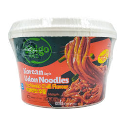 Лапша Удон б/п по-корейски в остром соусе токпокки Bibigo CJ, Корея, 187,2 г Акция