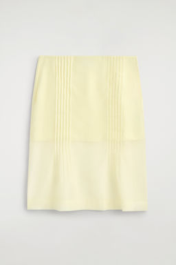 FALDA TRANSPARENTE CON DETALLE DE PLIEGUES