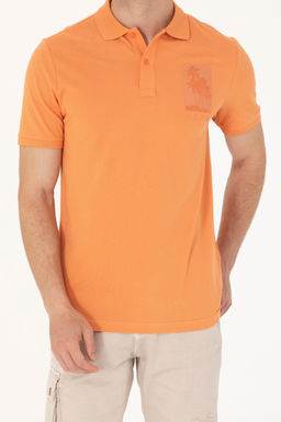 Футболка-поло U.S. Polo Assn мужская brick хлопок  фото 20