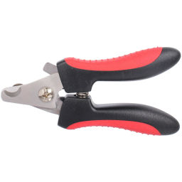 Когтерез для животных "ЛАПУСИКИ", коллекция БРО, прорезиненная ручка, цвет чёрный/красный, 6*12см (блистер)