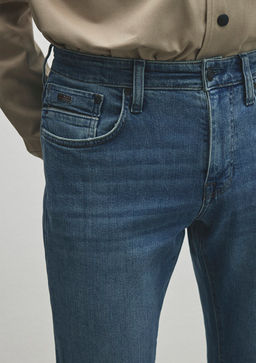 Martin Mavi Black Puslu Ac?k Mavi Jean Pantolon  фото 6