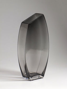 Ваза «Эйми», 29.5×13 см, стекло, серая