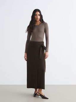 Beli Ba?lamal? Triko Etek