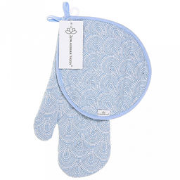 "Африканские прерии К" Кухонный комплект: прихватка-варежка 15х30см + прихватка "Капелька" 20х25см, хлопок "Премиум" 191г/м2 - хлопок 100%, наполнитель - ватин 280гр/м2, "Домашняя мода" (Россия)